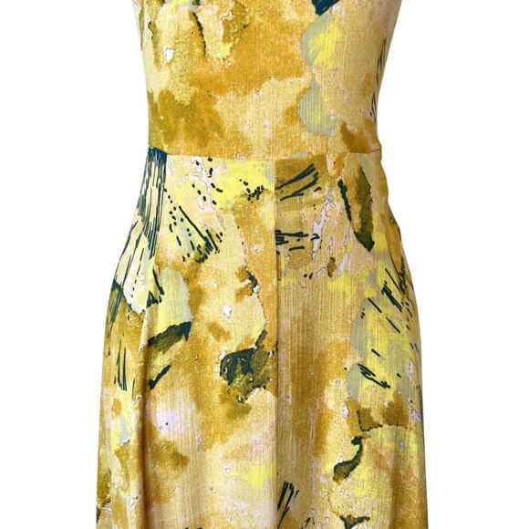 FREE PEOPLE Nellie Maxi Dress Abstract Strappy Back Romantic Beachy Size Small - Picture 7 of 16